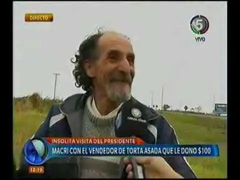 Macri visitó al rosarino que le mandó una carta con 100 pesos
