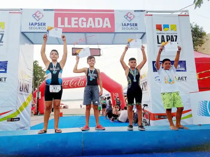 Gran actuación de Natalú en el triatlón de La Paz