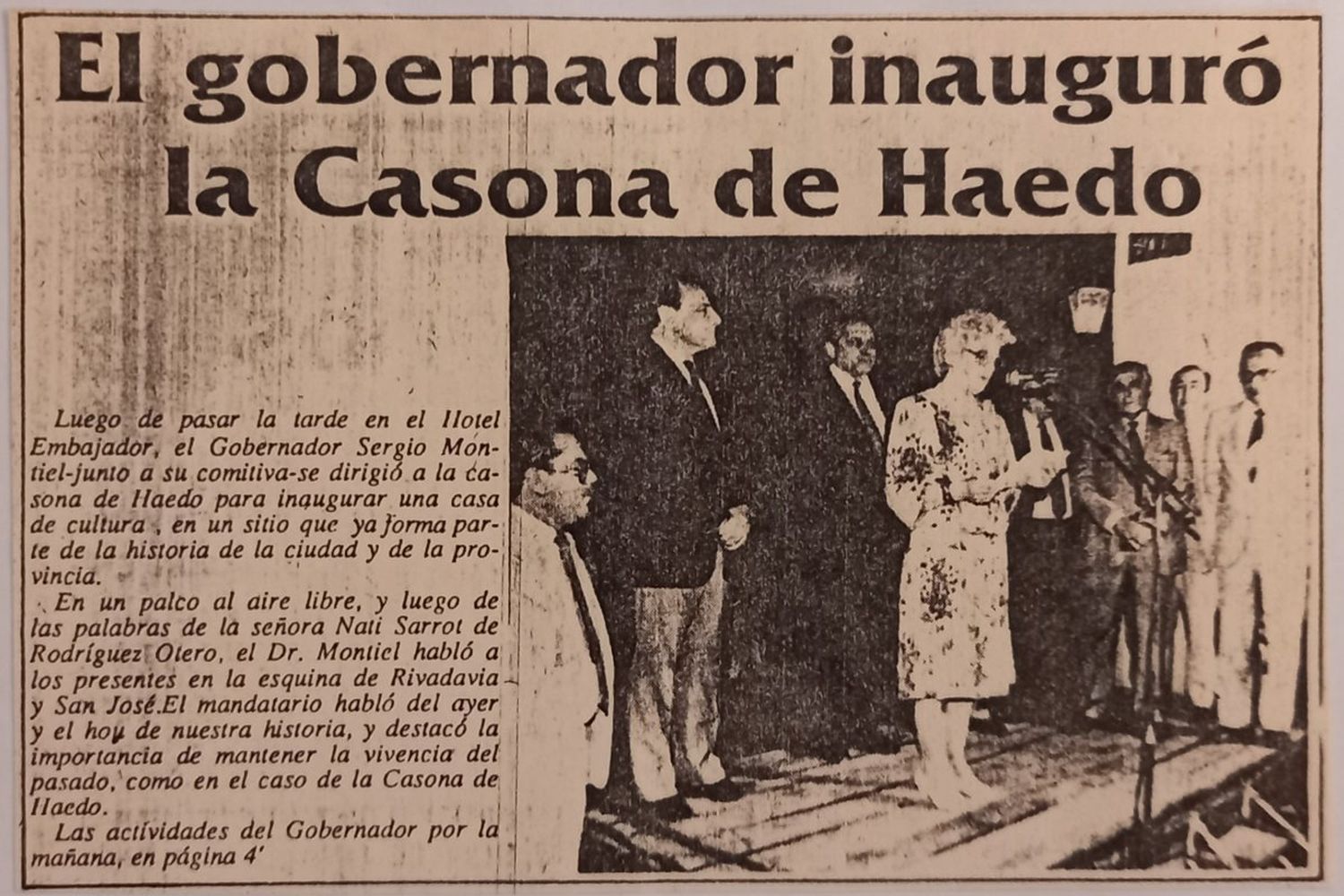 El Museo Casa de Haedo celebra 37 años desde su creación