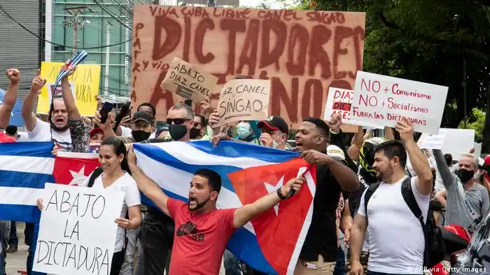 Hasta 30 años de cárcel para manifestantes en Cuba