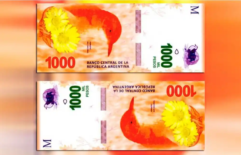 Cómo reconocer un billete de 1000 pesos falso