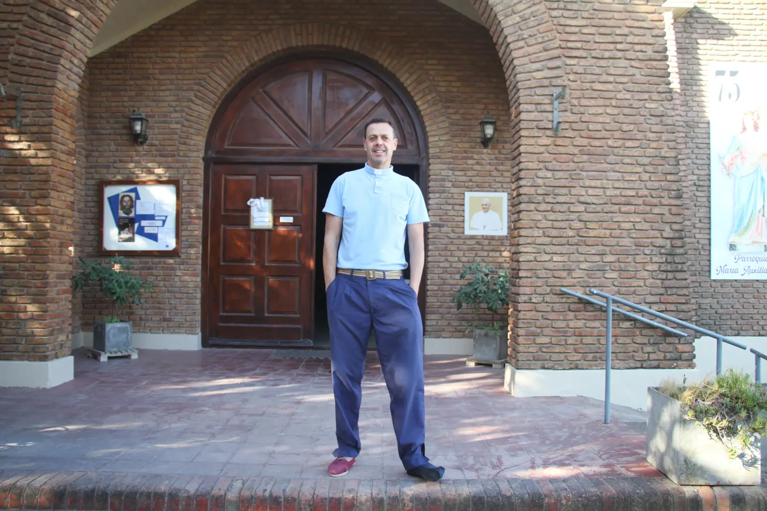 Juan Francisco Palacio Micheletto es el cura de la Parroquia María Auxiliadora