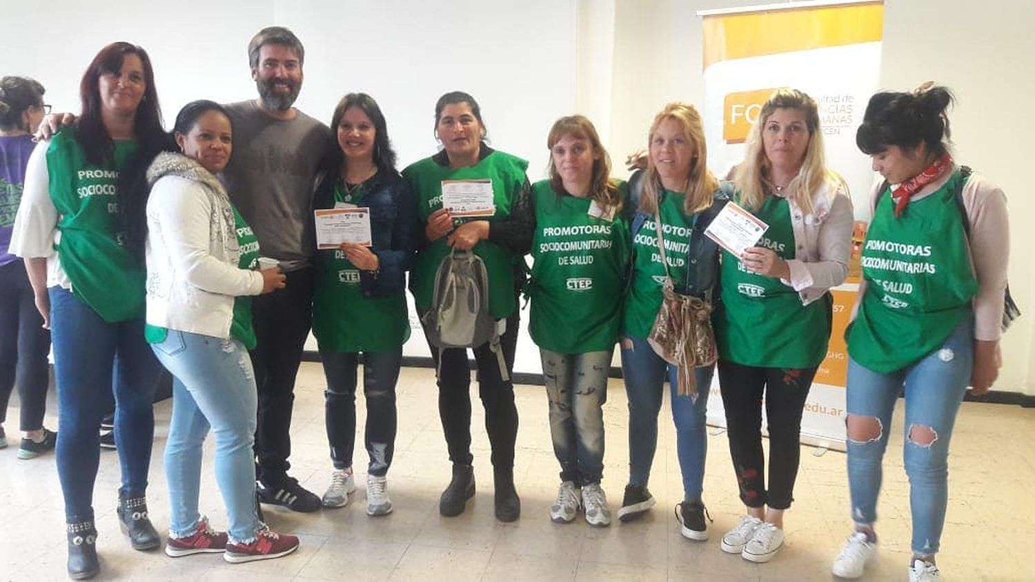 Promotoras de salud del MTE se reunieron con Díaz Cisneros