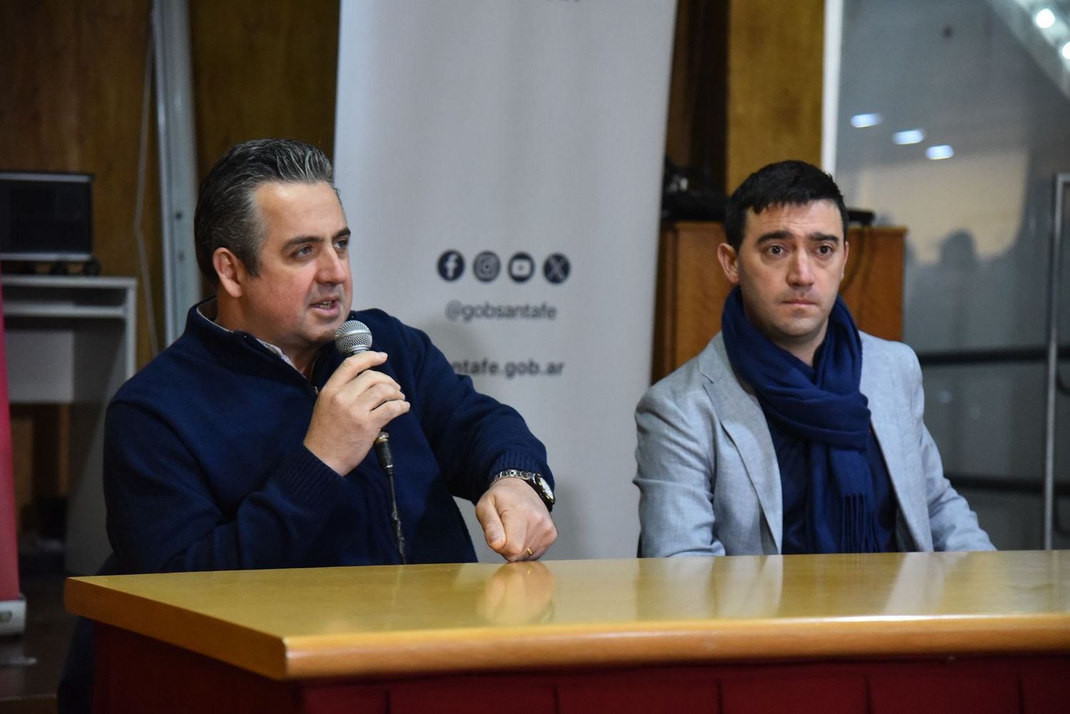 Pablo Cococcioni junto a Matías Figueroa Escauriza (derecha).
