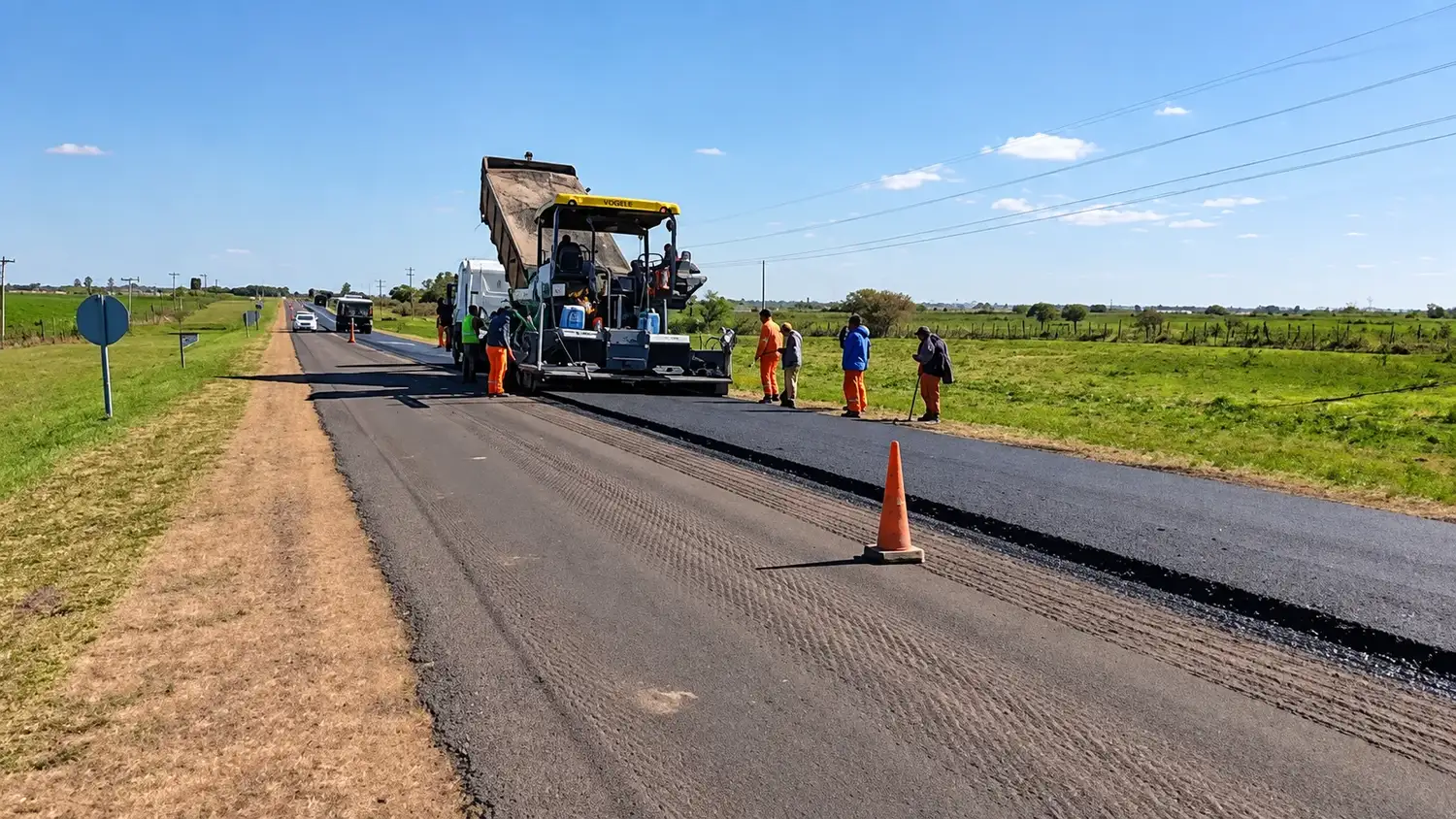 Avanzan las obras de recuperación de la Ruta 12 entre Galarza y el enlace con las rutas 131 y 32