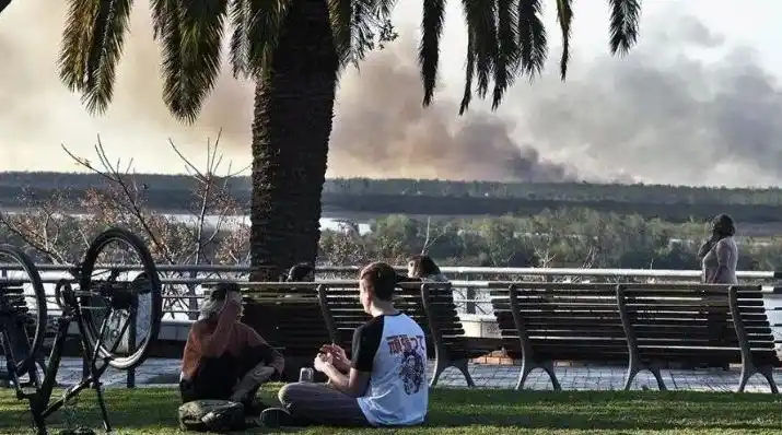 El intendente de Rosario denunció que los incendios en Entre Ríos son intencionales