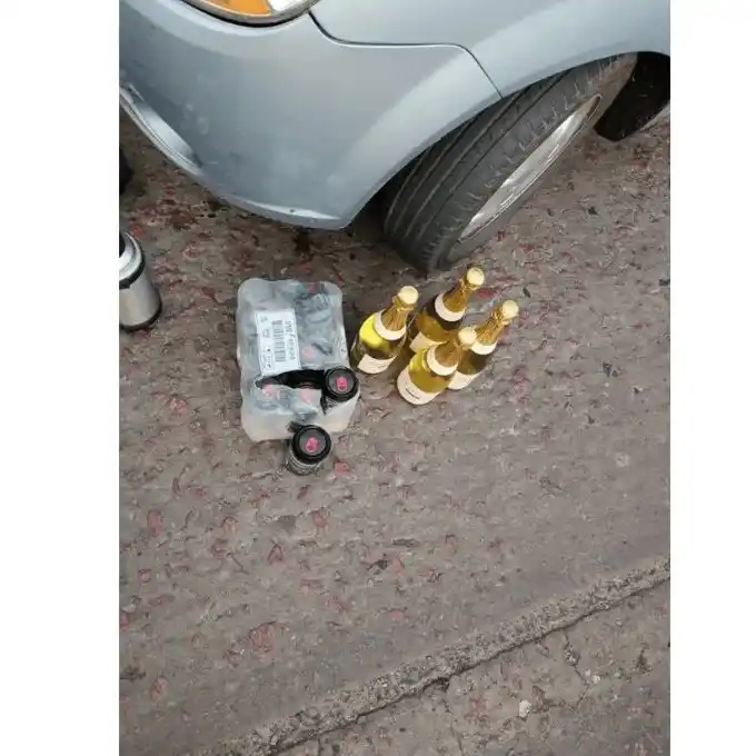 policía se durmió al volante 2