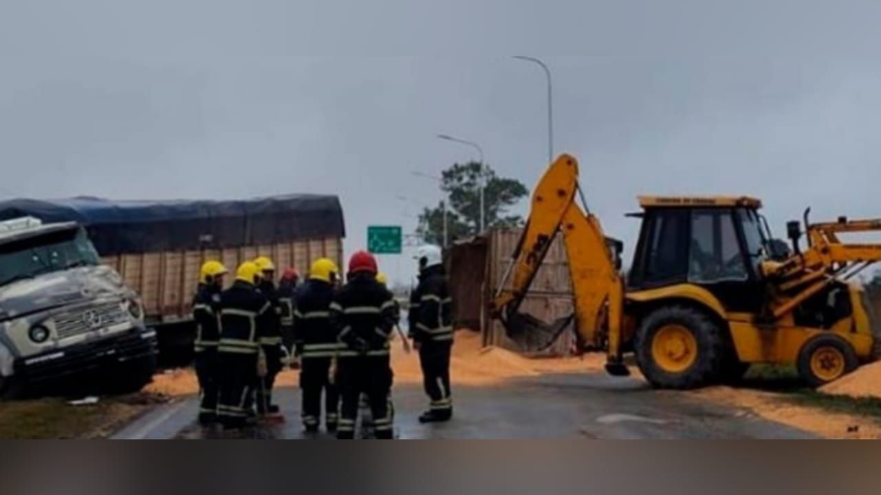 Grave accidente en la 33. Foto: Gentileza Comuna de Chabás.