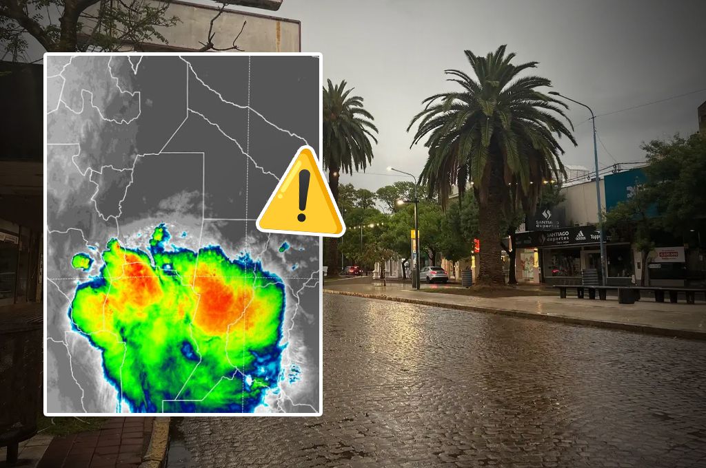Jornada inestable en Rafaela con lluvias intensas: rige un alerta amarillo por tormentas