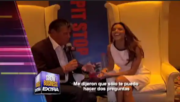 Eva Longoria fue una de las invitadas de Henry Zakka como animador. Foto: YouTube