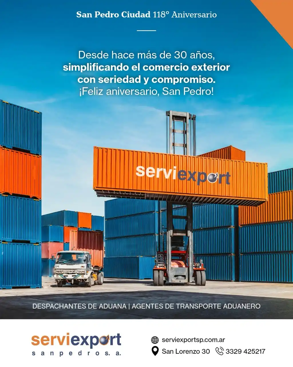 Saludos San Pedro Ciudad - 118° Aniversario - 17