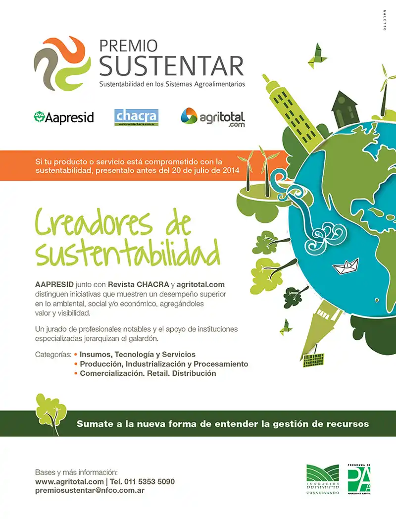 RSE: Revista Chacra y Agritotal premian la sustentabilidad en sistemas agroalimentarios