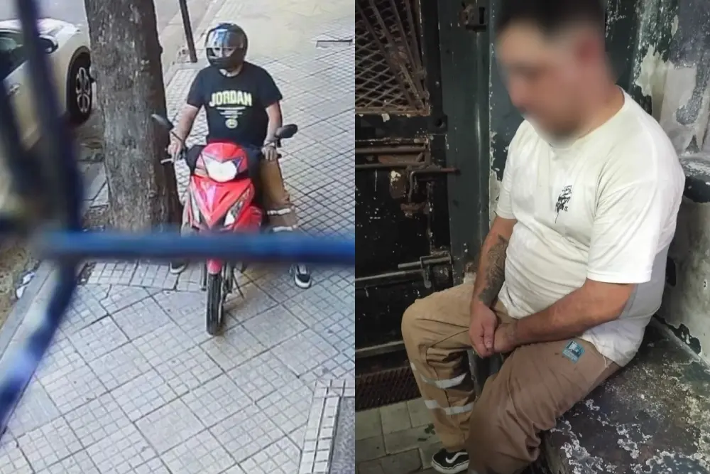 Detenido en el centro.