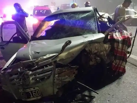 En contramano y alcoholizado: un ciudadano chino chocó con otro auto en la Ruta 2 y mató al conductor