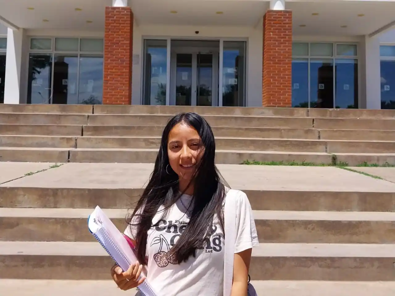 Fiorella del Milagro Valdez, estudiante de la Uncien.no profesional.
