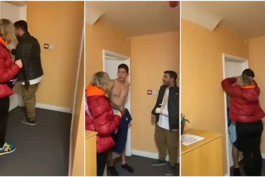 Se desmayó de emoción al ver de sorpresa a su mamá y el video se volvió viral