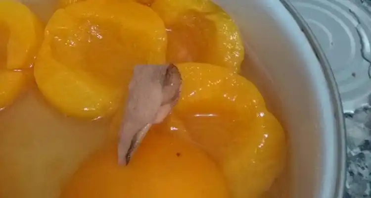 Encontró una curita usada en una lata de durazno