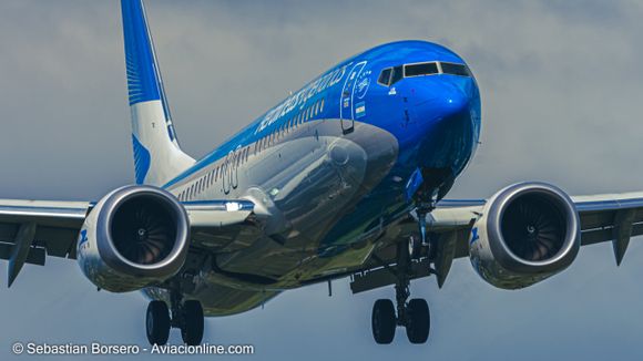 Aerolíneas Argentinas reactiva un quinto Boeing 737 MAX 8