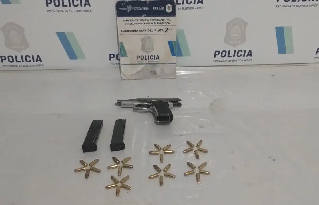 El conductor no tenía documentación que habilitara la tenencia del arma.