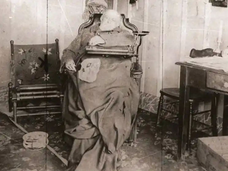 Domingo Faustino Sarmiento, fotografiado post mortem.