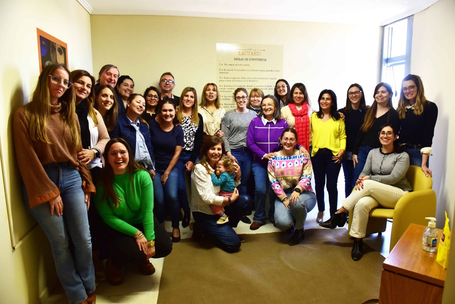 Las trabajadoras judiciales celebraron la apertura del lactario