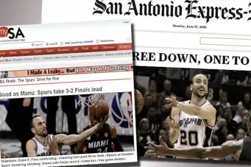 Manu Ginóbili, en las portadas de todos los medios 