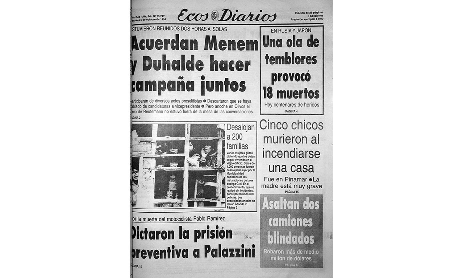 Miércoles 5 de octubre de 1994