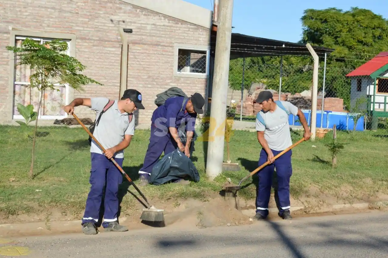 La Municipalidad de Venado profundiza la poda, desmalezado y barrido
