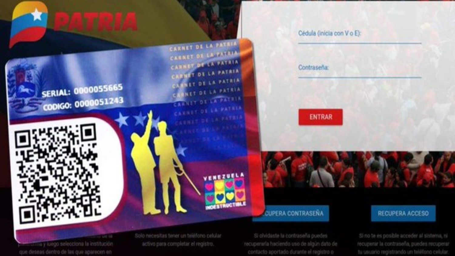 Reajustan bonos del Sistema Patria en noviembre, estos son los nuevos montos