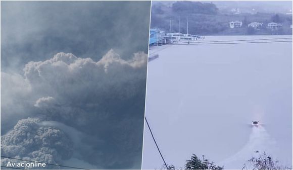 Erupción del volcán La Soufrière provoca cierre de aeropuertos y cancelación de vuelos en el este del Caribe