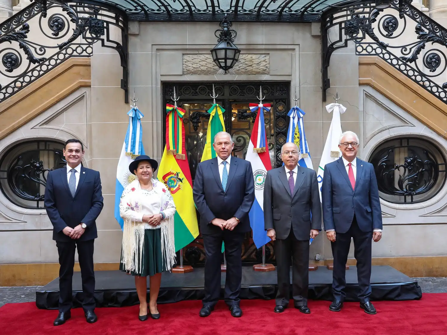 Los ministros de Relaciones Exteriores del Mercosur se reunieron en el Palacio San Martín.