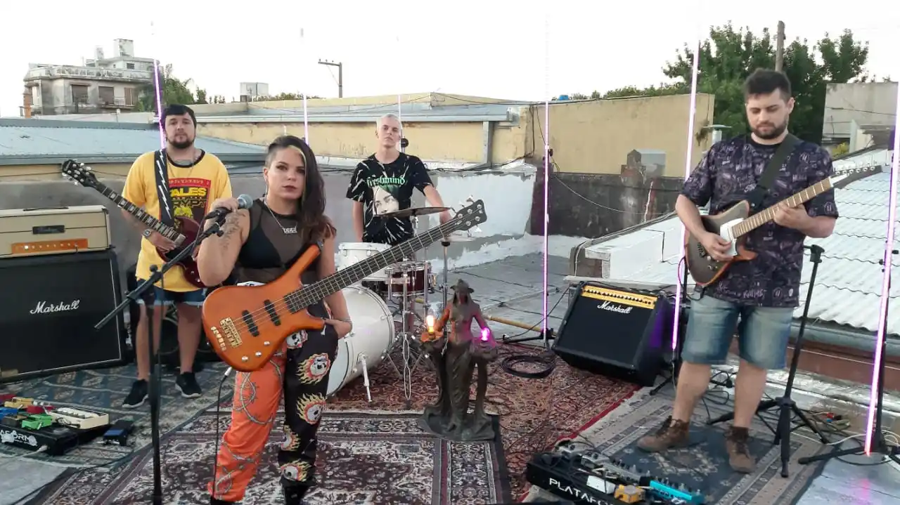 Mujeres en el escenario del Anfiteatro