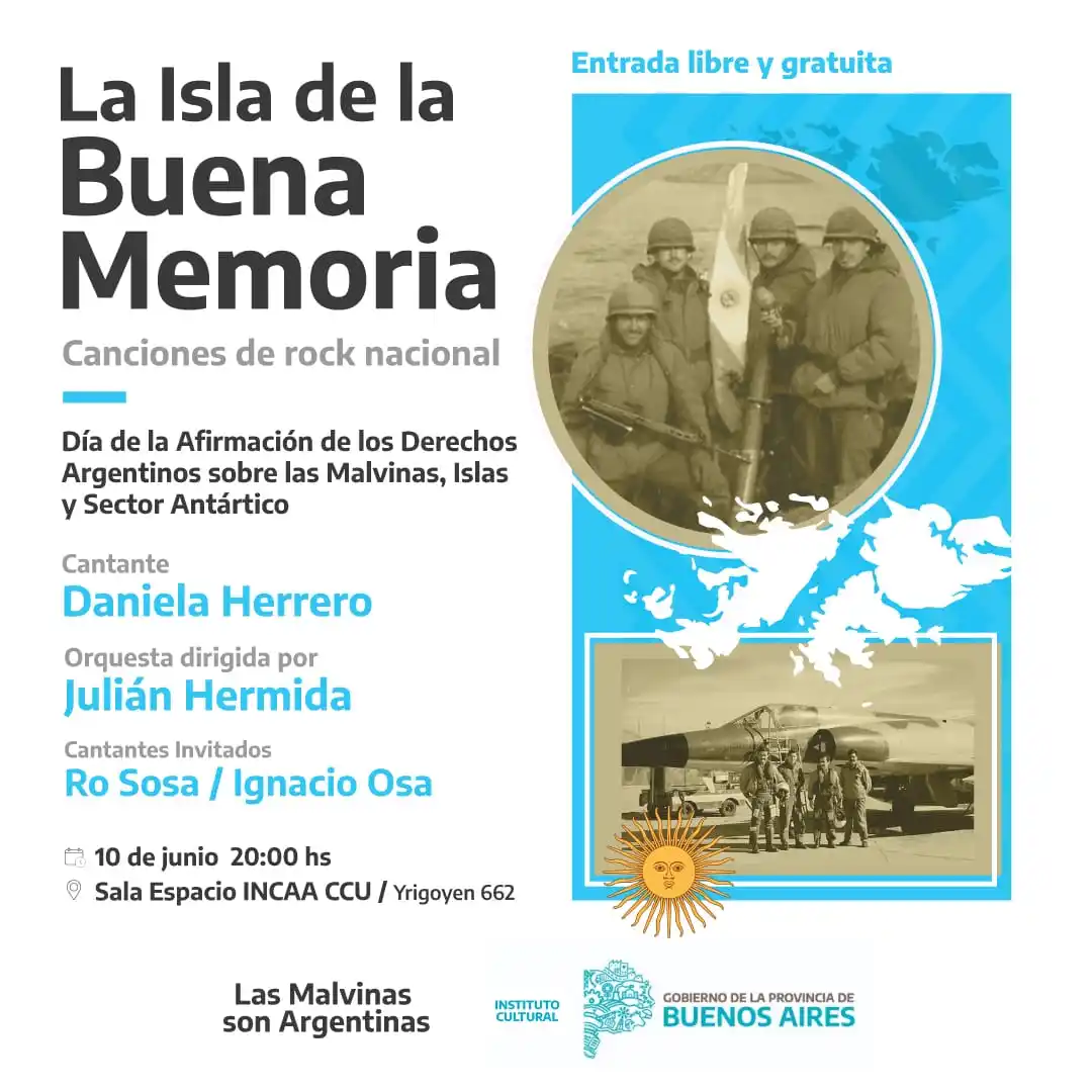 Tandil tendrá su concierto de canciones del rock nacional inspiradas en la Guerra de Malvinas