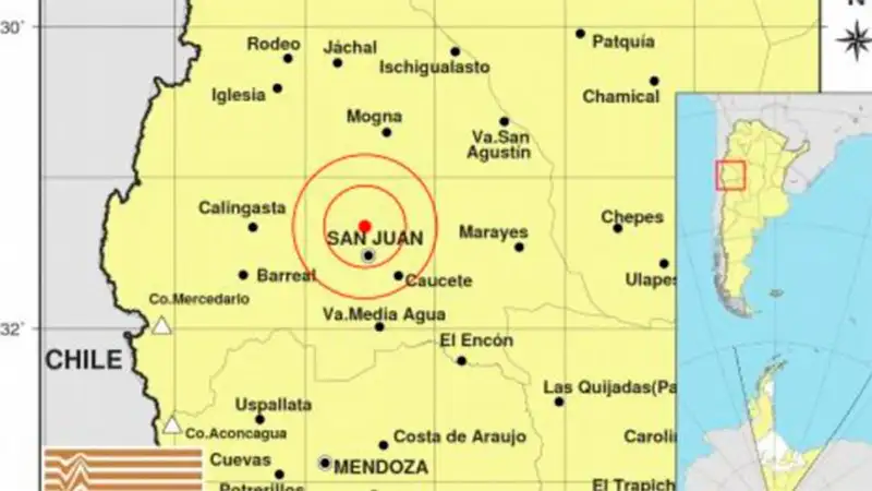 Un fuerte sismo sacudió la madrugada sanjuanina