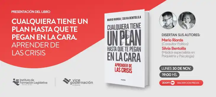 Presentación del libro: «Cualquiera tiene un plan hasta que te pegan en la cara. Aprender de las crisis»