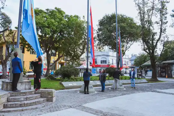 Acto por el día de la bandera de Entre Ríos