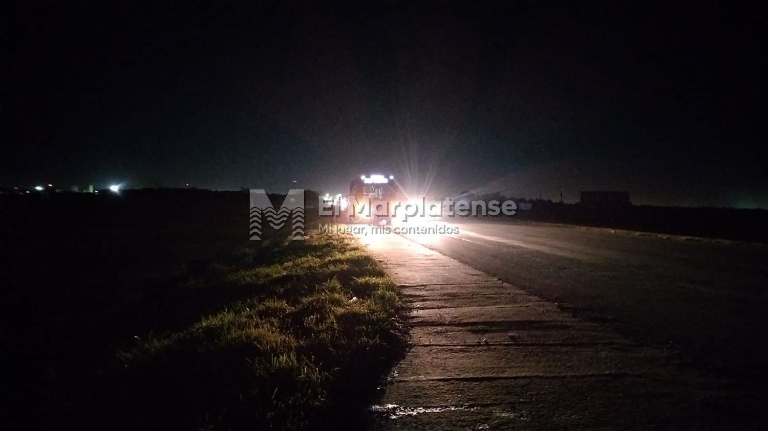 Atropellaron a un hombre en la ruta 2.
