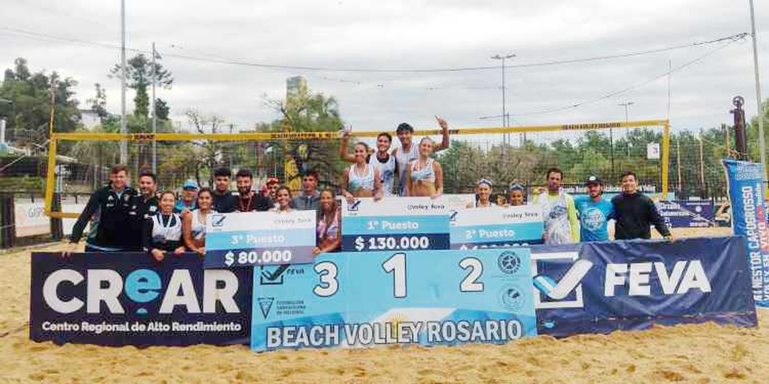 Abdala/De Brito y González/Gauto, campeones en Rosario