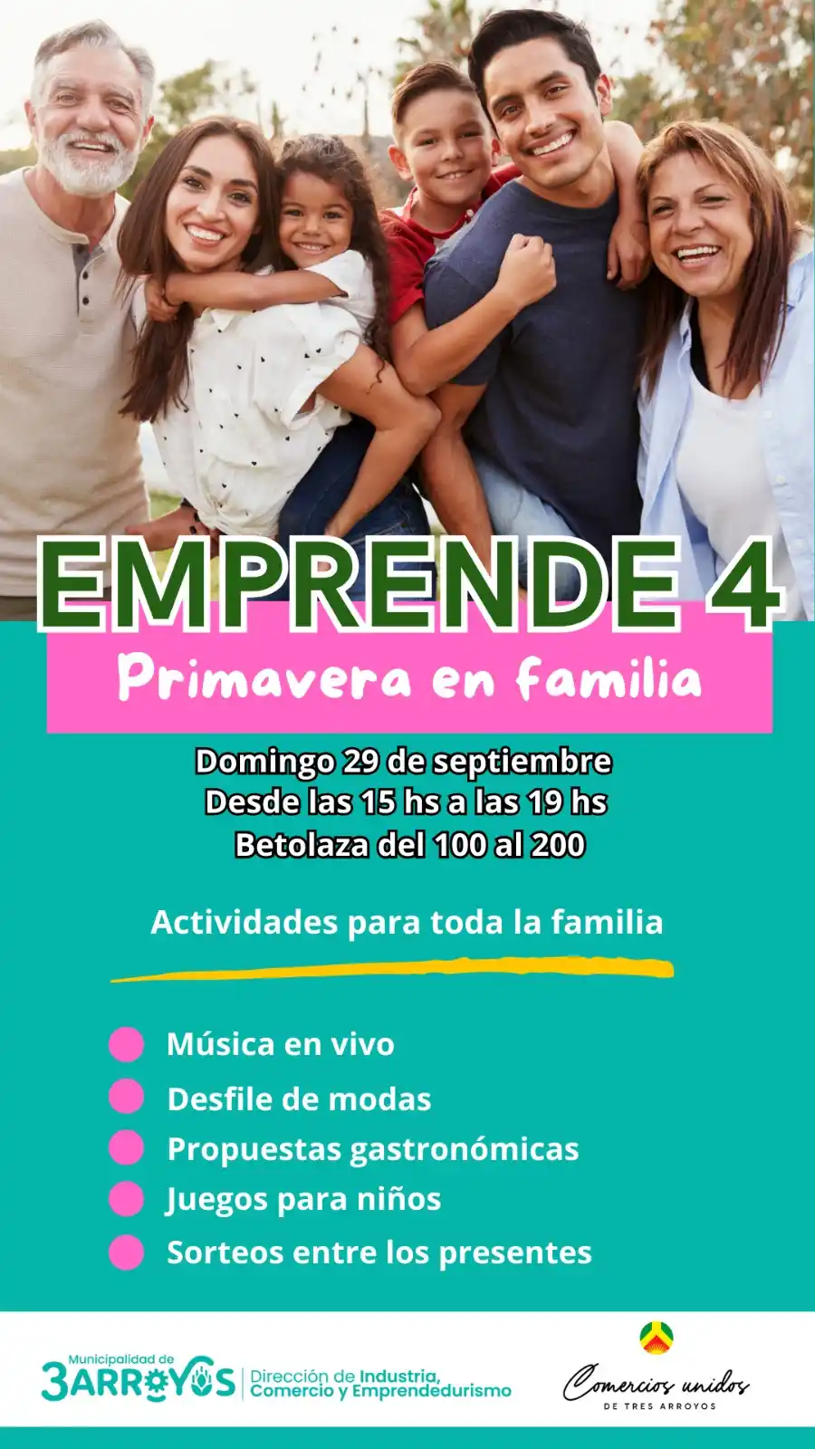 Betolaza Emprende este domingo en el centro de Tres Arroyos