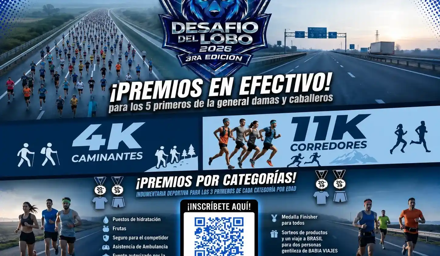 Abrieron las inscripciones para la tercera edición del Desafío del Lobo 2026