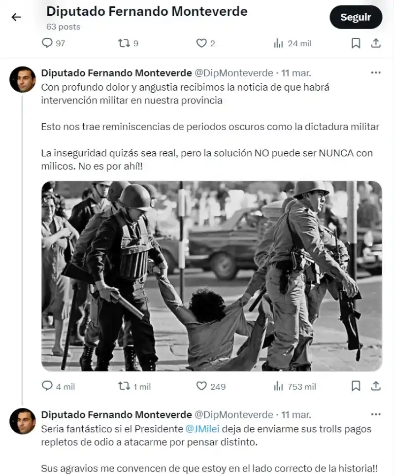 cuenta falsa monteverde