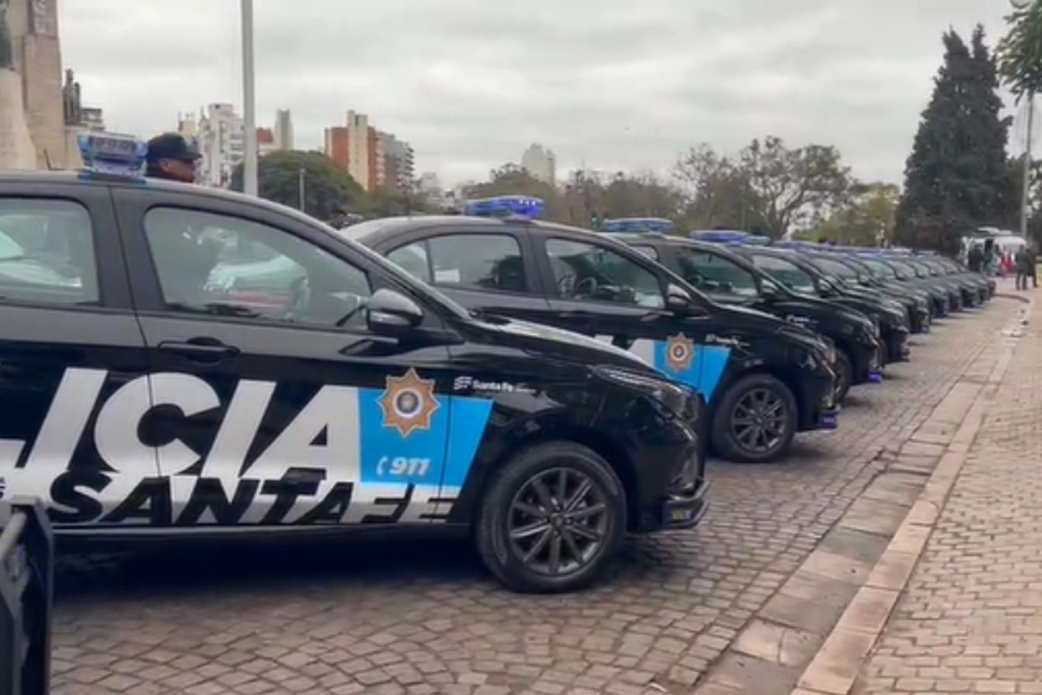 Presentaron más de 130 nuevos patrulleros para reforzar la flota policial de Rosario