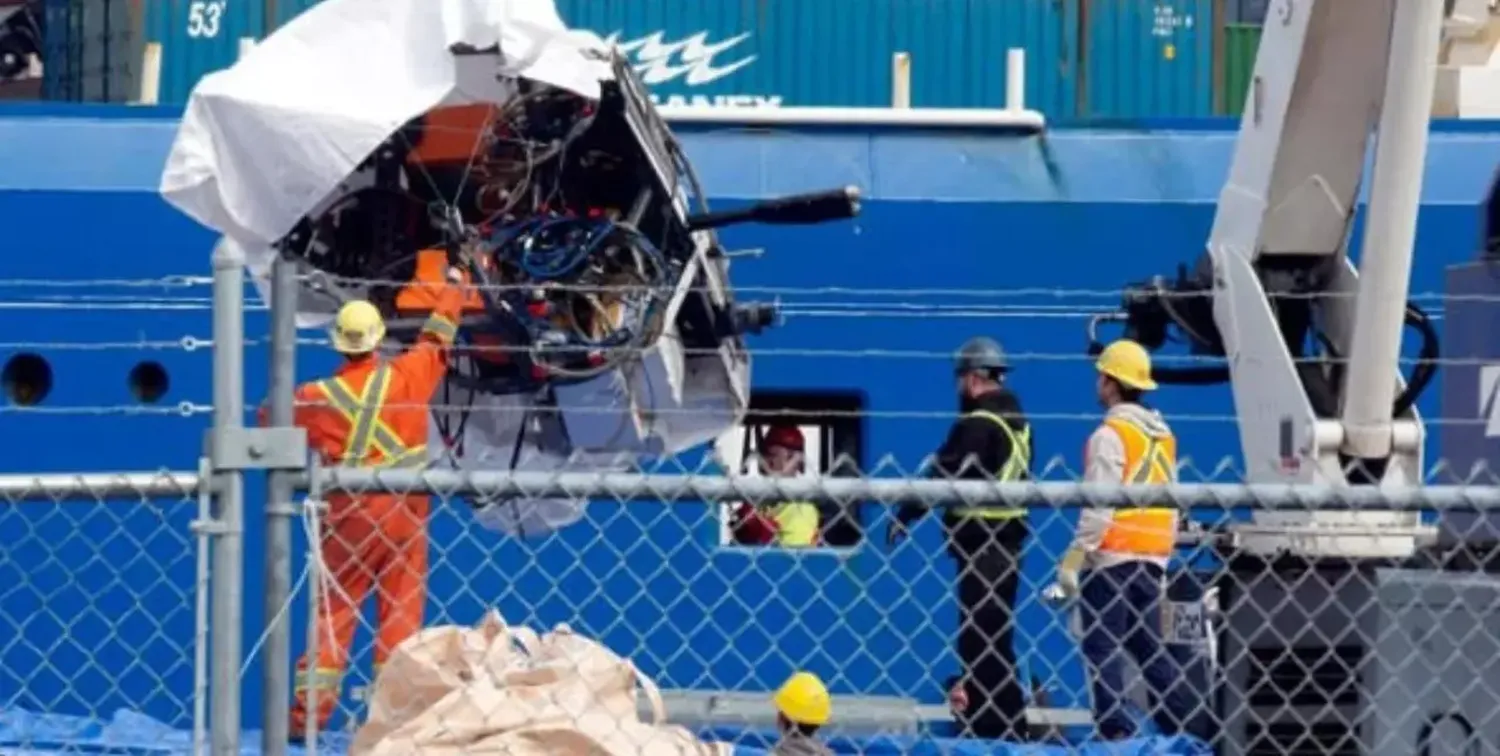 Primeras fotos de los restos del submarino Titán en Canadá