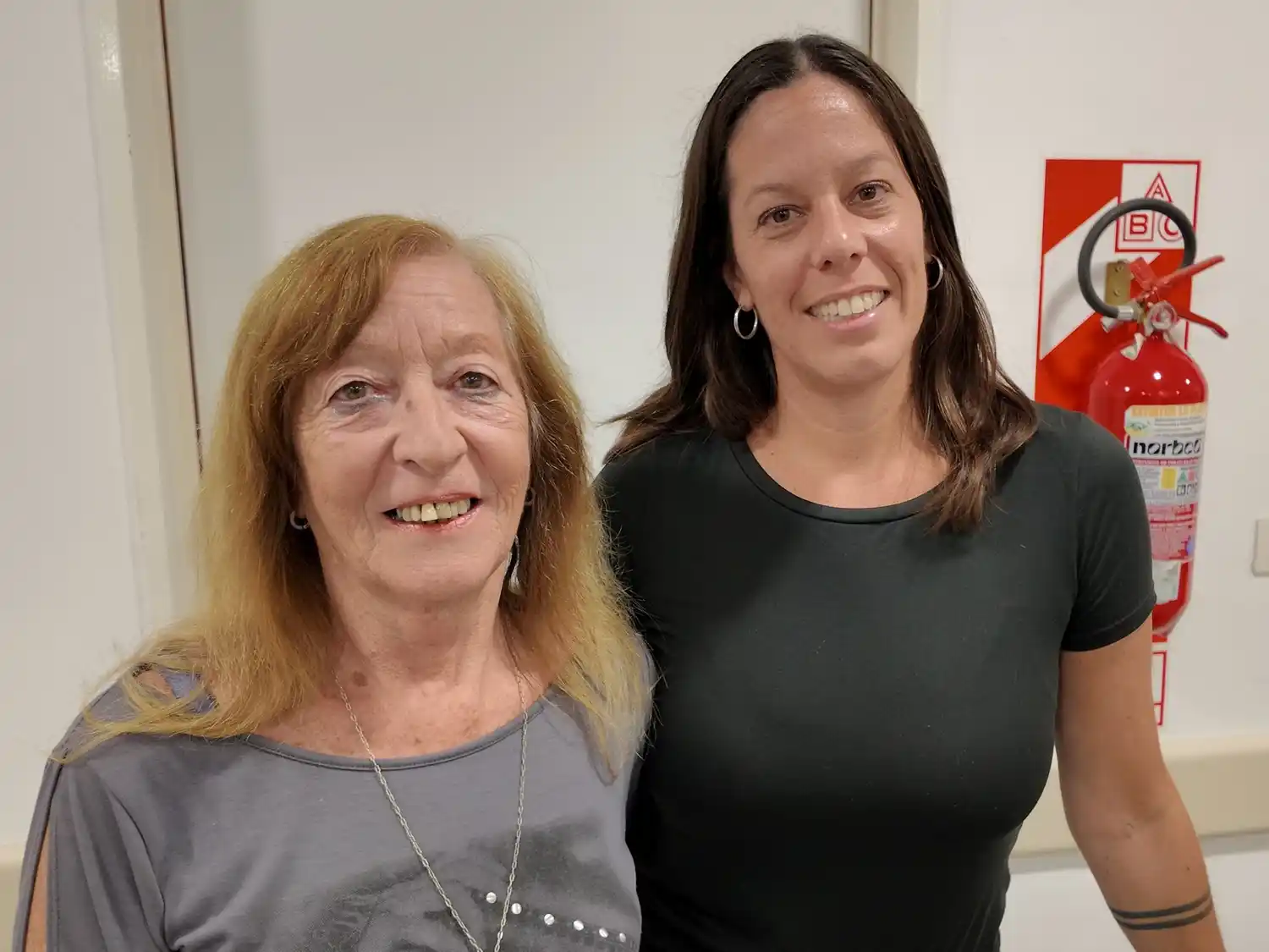 Convocan a voluntarios. Ana María Fito y Verónica Calamante