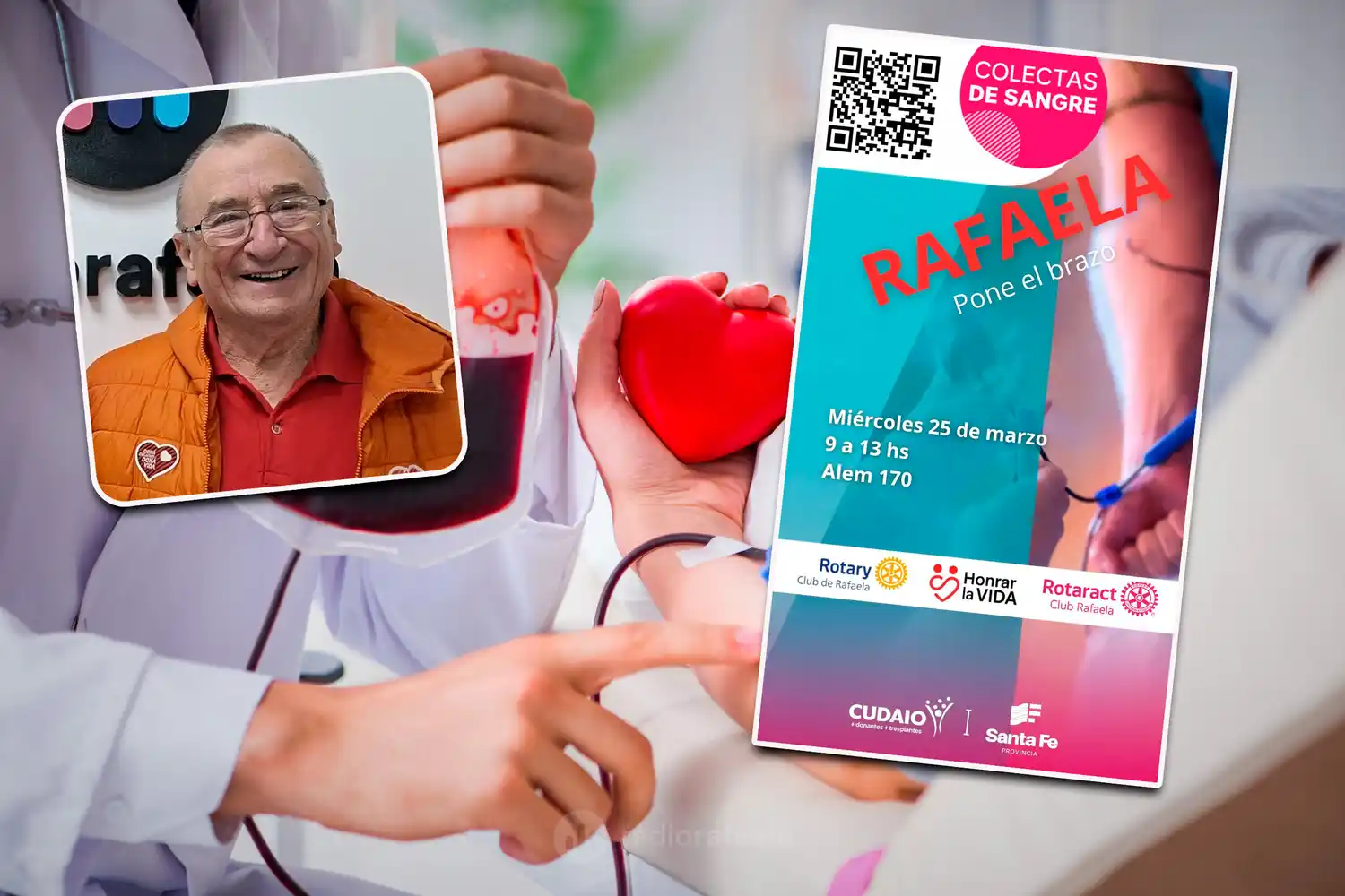 "Necesitamos hasta 4.000 bolsas de sangre por mes": arranca el plan anual de colectas en Rafaela