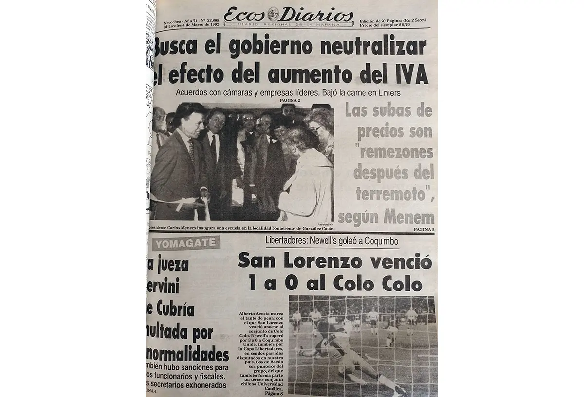 Miércoles 4 de marzo de 1992
