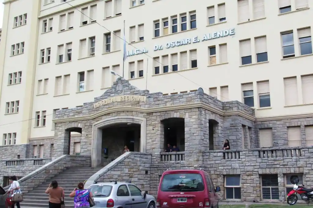 Hospital Alende de Mar del Plata, donde el menor fue internado y quedó detenido
