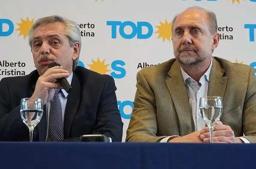 Omar Perotti se reúnen en Buenos Aires con el presidente Alberto Fernández