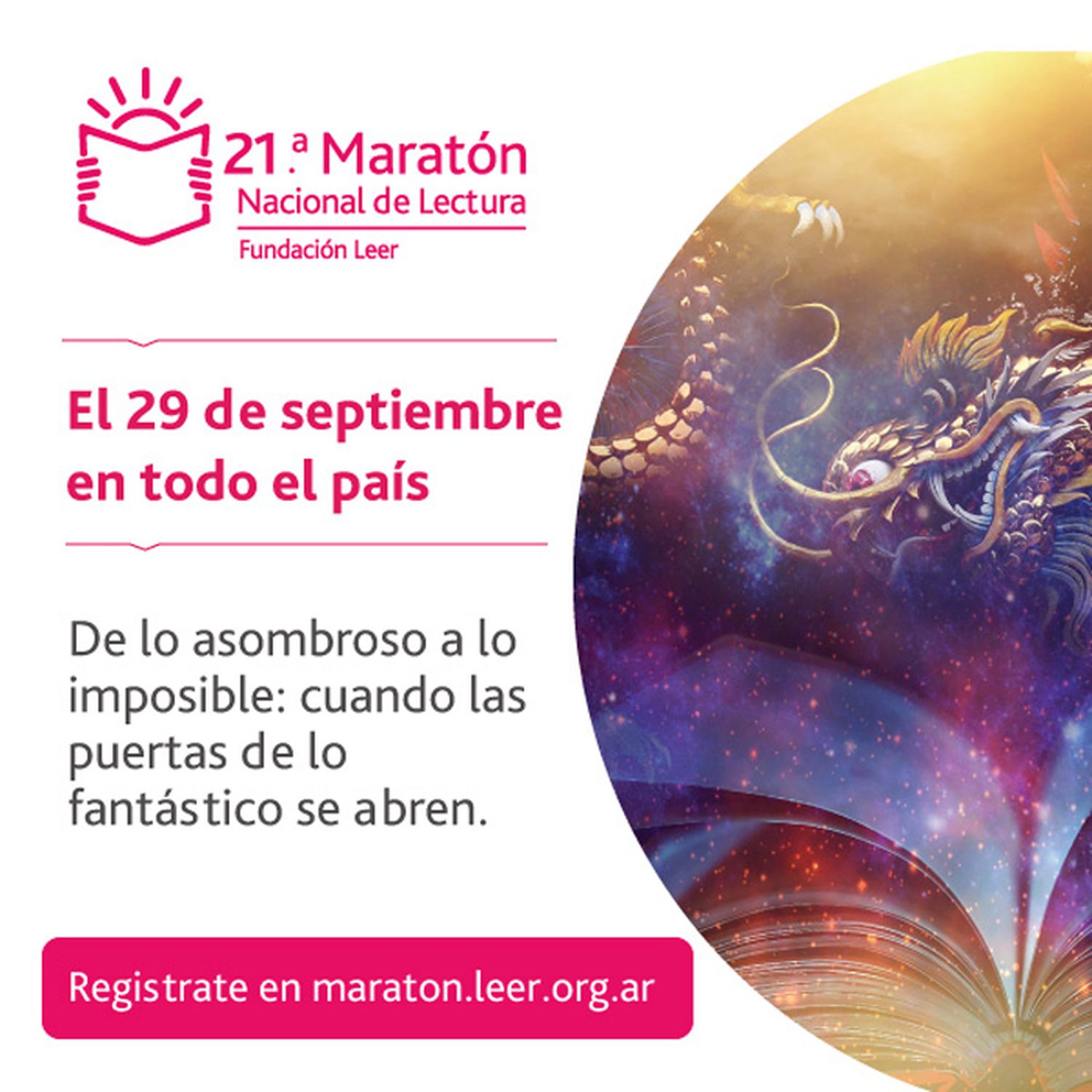 Fundación Leer convoca a participar de la “Maratón Nacional de Lectura”