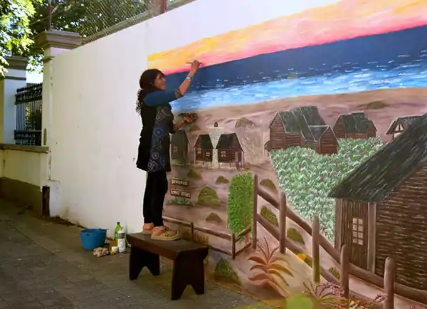 Murales por los concursos del 130º aniversario de Lobería